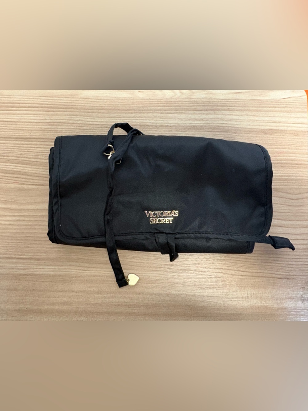 Victoria's Secret Black Travel jewelry holder